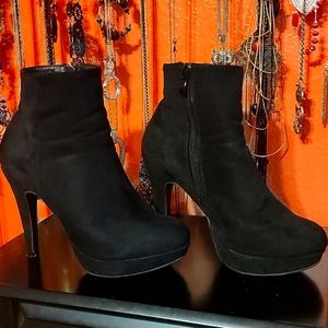 Black ankle boots
